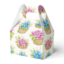 Bloemige Cupcakes Cadeauschaal