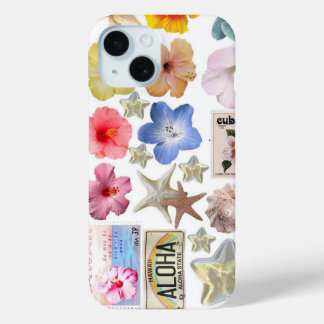 Bloemige cute en mooie telefoonhoes iPhone 15 case