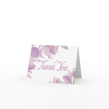 Bloemige Dankjewel Aquarel Paarse Lavendel Bloem