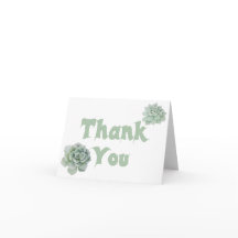 Bloemige dankjewel mintgroene succulent waterverf