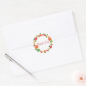 Bloemige Dankjewel Sticker (Envelop)