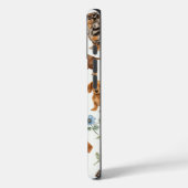 Bloemige Dasstelefoonhoes - Weense Hondpatroon Case-Mate iPhone Case (Achterkant / Links)