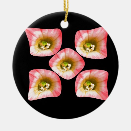 Bloemige Delight Keramisch Ornament (Voorkant)