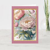 Bloemige denk aan jou, 5" x 7" opgevouwen kaart (Voorkant)