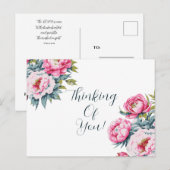 Bloemige Denk Aan Jou Briefkaart (Voorkant / Achterkant)