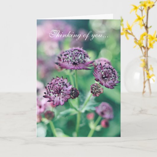Bloemige Denk-aan-Jou Kaart (Gele Bloem)