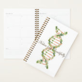 Bloemige DNA-helix watercolor kunst Planner (Display)