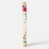 Bloemige Duitse Herdersportret Elegantie Case-Mate iPhone Case (Achterkant / Links)