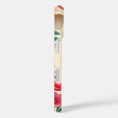Bloemige Duitse Herdersportret Elegantie Case-Mate iPhone Case (Achterkant / Rechts)