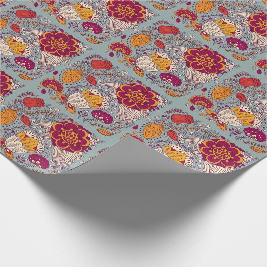  bloemige elegante achtergrond cadeaupapier (Hoek)