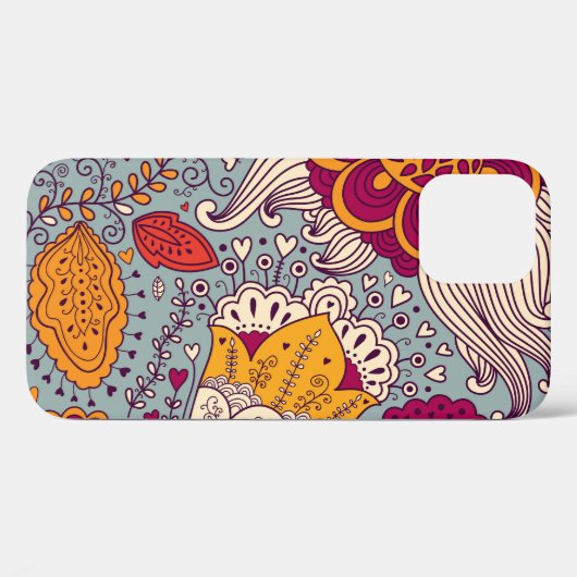  bloemige elegante achtergrond Case-Mate iPhone case (Achterkant (horizontaal))
