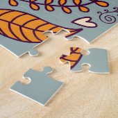 bloemige elegante achtergrond legpuzzel (Zijkant)