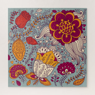  bloemige elegante achtergrond legpuzzel