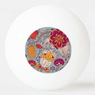 bloemige elegante achtergrond pingpongbal