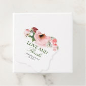 Bloemige Elegante Dankjewel Bedankjes Labels (In situ)