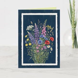 Bloemige Elegante Kunstkaart Kaart