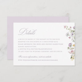 Bloemige Elegante Wilde Bloemen Script Bruiloft De Kaart