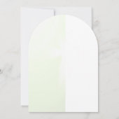 Bloemige elegantie kruis doop uitnodiging (Achterkant)