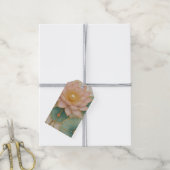Bloemige Elegantie Label Cadeaulabel (Met Touw)