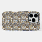 Bloemige Elegantie: Parel-Infused Case-Mate iPhone Case (Achterkant (horizontaal))