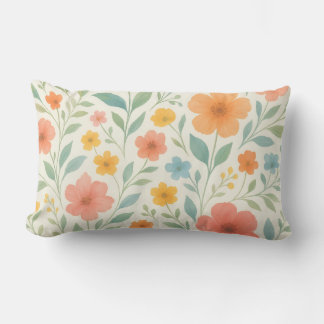 Bloemige elegantiekussen – Schattige bloemen Kussen
