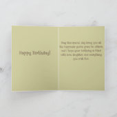 Bloemige en vrouwelijke verjaardagskaart kaart (Binnen)