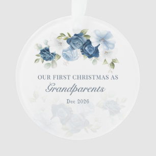 Bloemige Eucalyptus Grootouders 1e Kerstmis Ornament