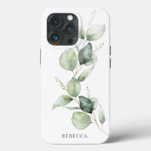 Bloemige Eucalyptus Script Succulent Groenelemente Case-Mate iPhone Case