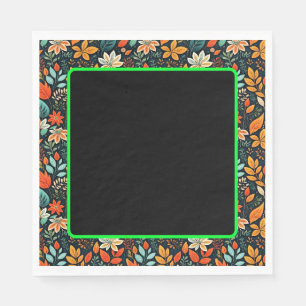 Bloemige Exotische Bloemen Patroon Servet