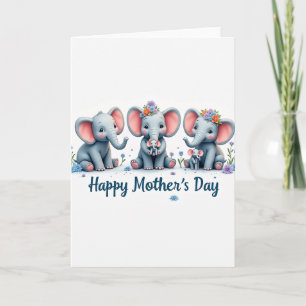 Bloemige Familie Liefdeskaart Kaart
