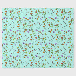 Bloemige Fantasievolle Cadeauverpakkings Papier