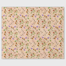 Bloemige Fantasievolle Cadeauverpakkings Papier