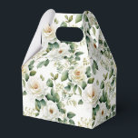 Bloemige Favorietjes Doos Bedankdoosjes<br><div class="desc">De feestelijk verpakte snoepjes doos is afgebeeld met een prachtige witte rozen bloemprint.
Pas dit item aan of koop het zoals het is.
Tip: Voeg gewoon je favoriete snoepjes toe en een vrolijke lint.
Gelicenseerde Afbeelding</div>