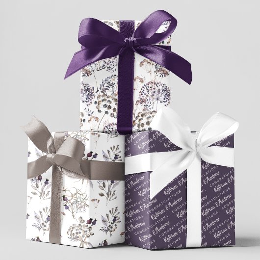 Bloemige felicitatiefolie vellen
