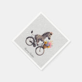 Bloemige Fietsebra Servetten (Hoek)