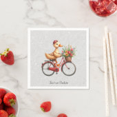 Bloemige Fietseend Servetten (Insitu)