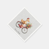 Bloemige Fietseend Servetten (Hoek)