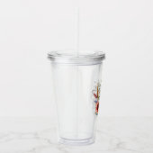 Bloemige fijne dag acryl drinkbeker (Rechts)