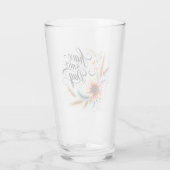 Bloemige fijne dag glas (Achterkant)