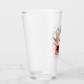 Bloemige fijne dag glas (Rechts)
