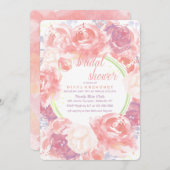 Bloemige Fluisteringen Uitnodiging (Voorkant / Achterkant)