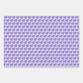 Bloemige Fondant Roze Trouwtaart Paars Hart Inpakpapier Vel (Voorkant 2)