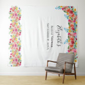 Bloemige foto-achtergrond bruiloftsshower wandkleed (In Situ (horizontaal))