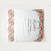 Bloemige foto-achtergrond bruiloftsshower wandkleed (Voorkant (horizontaal))