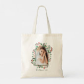 Bloemige foto Kerstmis Tote Bag (Achterkant)