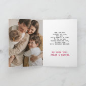 Bloemige fotocollage Moederdag kaart voor mama (Binnen)