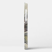 Bloemige Fractal, Fantasie Bloem met Aardetinten Case-Mate iPhone Case (Achterkant / Links)