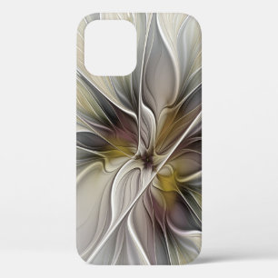 Bloemige Fractal, Fantasie Bloem met Aardetinten Case-Mate iPhone Case