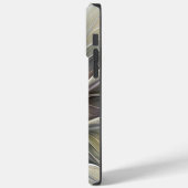 Bloemige Fractal, Fantasie Bloem met Aardetinten Case-Mate iPhone Case (Achterkant / Links)