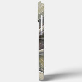 Bloemige Fractal, Fantasie Bloem met Aardtinten Case-Mate iPhone Case (Achterkant / Links)